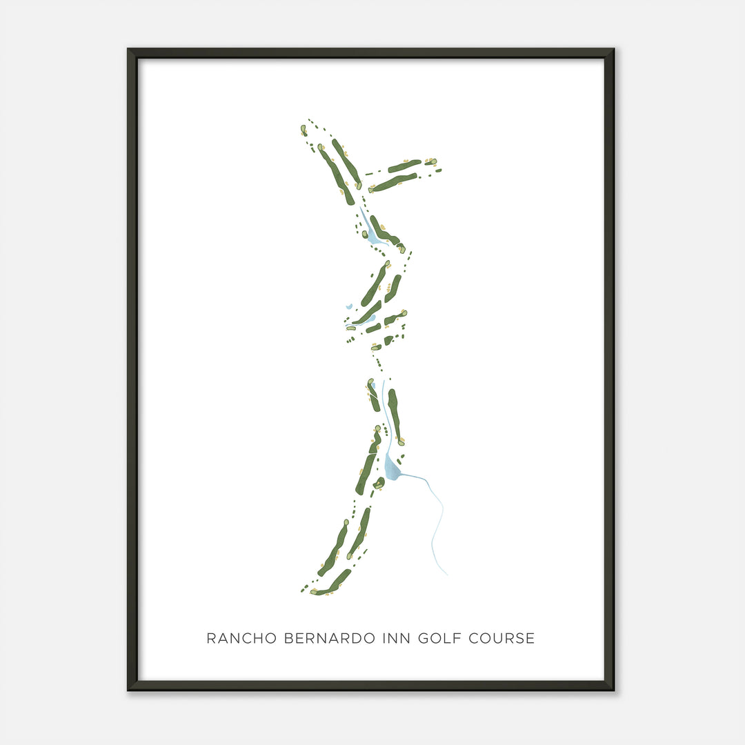 Print of Rancho Bernardo Inn Golf Course Modern Map