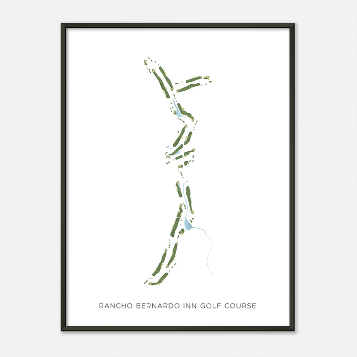 Print of Rancho Bernardo Inn Golf Course Modern Map
