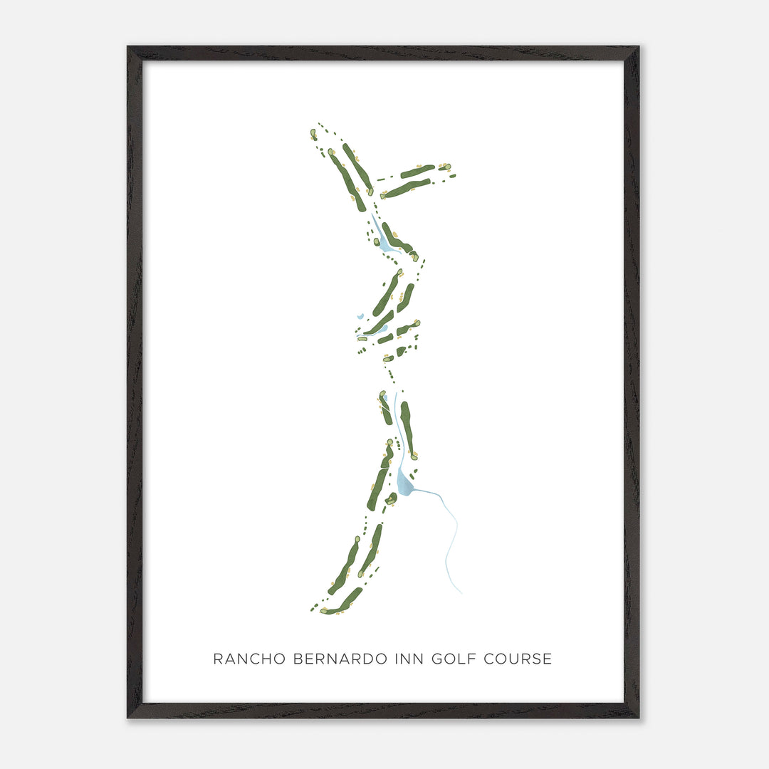 Print of Rancho Bernardo Inn Golf Course Modern Map