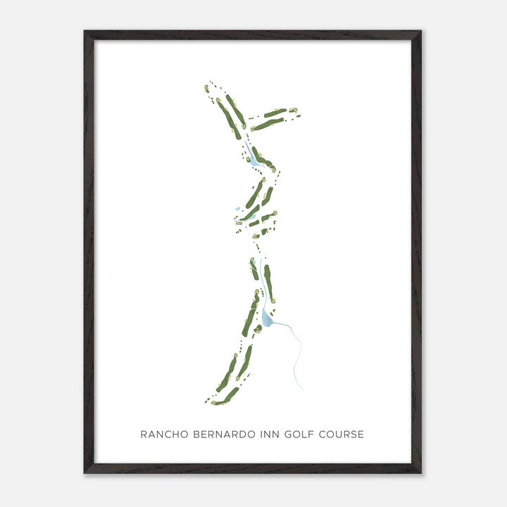 Print of Rancho Bernardo Inn Golf Course Modern Map