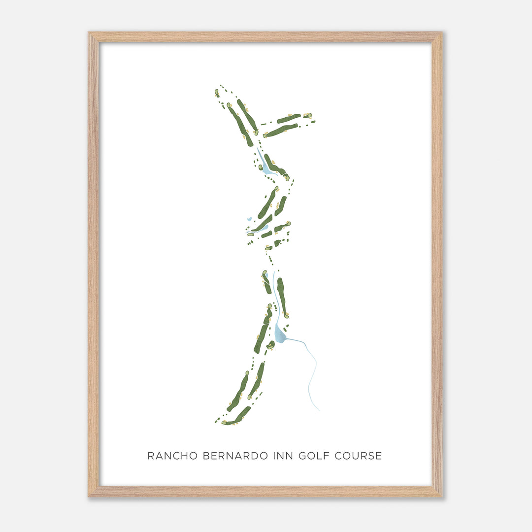 Print of Rancho Bernardo Inn Golf Course Modern Map