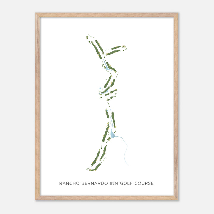 Print of Rancho Bernardo Inn Golf Course Modern Map