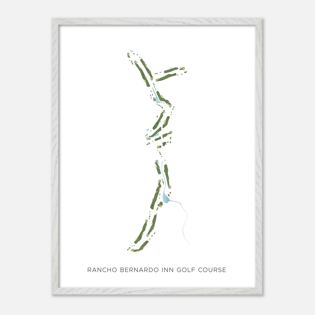 Print of Rancho Bernardo Inn Golf Course Modern Map