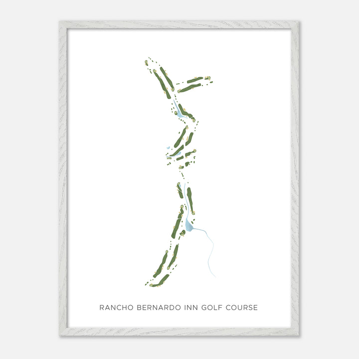 Print of Rancho Bernardo Inn Golf Course Modern Map