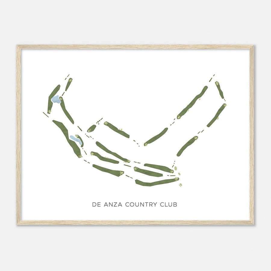 Print of De Anza Country Club Modern Map