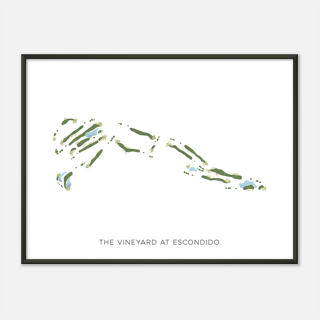 Print of The Vineyard At Escondido Modern Map