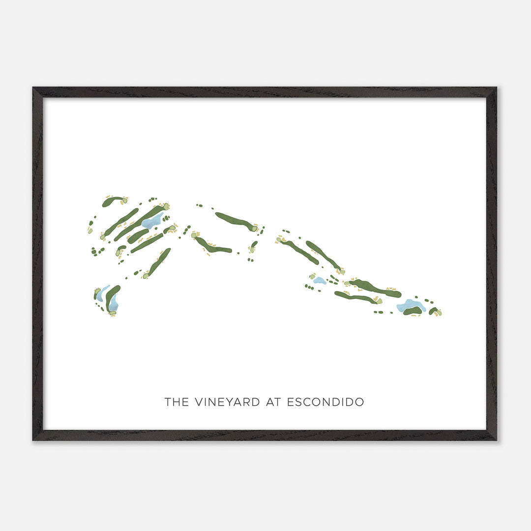 Print of The Vineyard At Escondido Modern Map