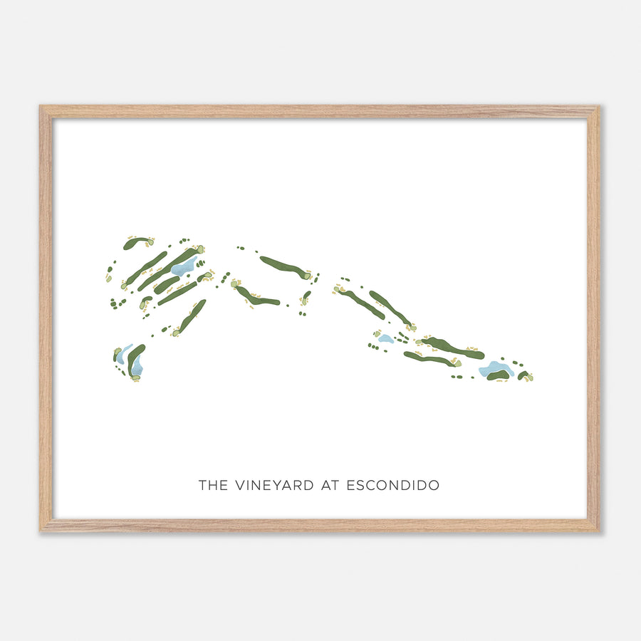 Print of The Vineyard At Escondido Modern Map