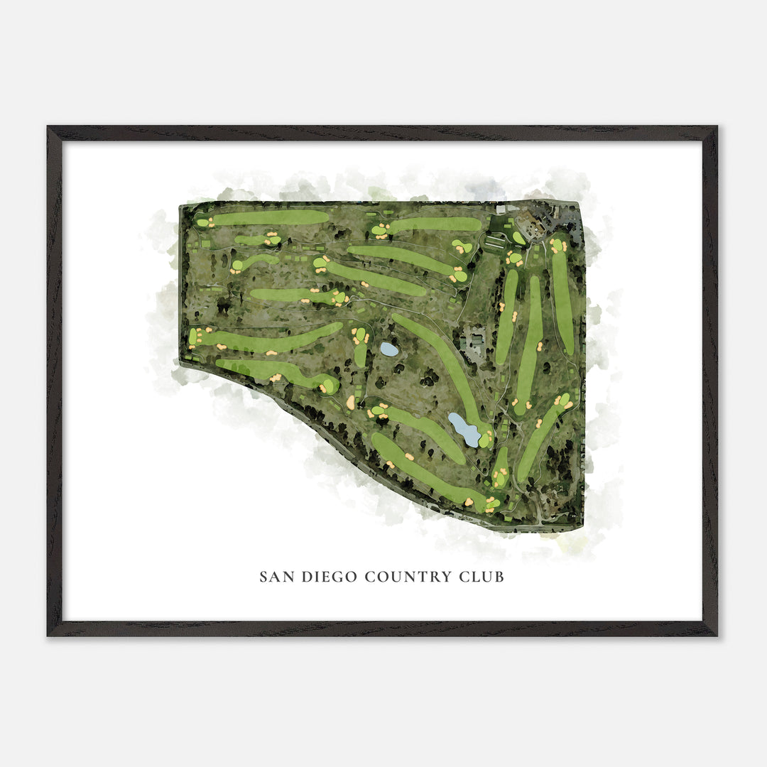 Print of San Diego Country Club Classic Map
