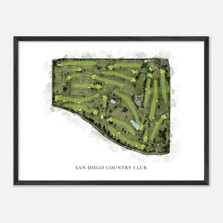 Print of San Diego Country Club Classic Map
