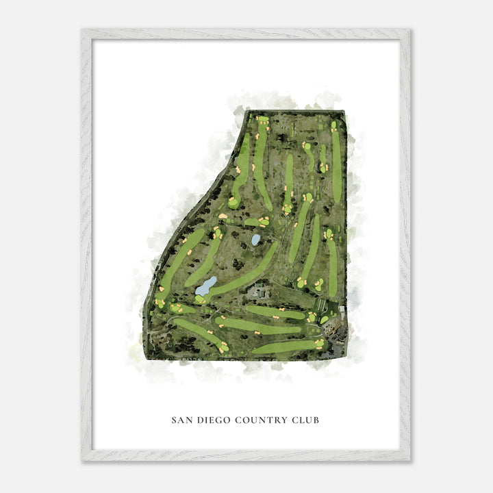 Print of San Diego Country Club Classic Map