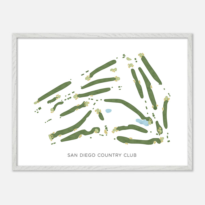 Print of San Diego Country Club Modern Map