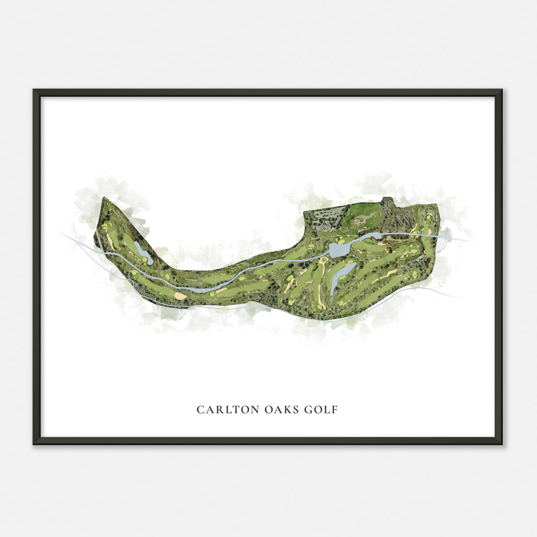 Print of Carlton Oaks Golf Classic Map