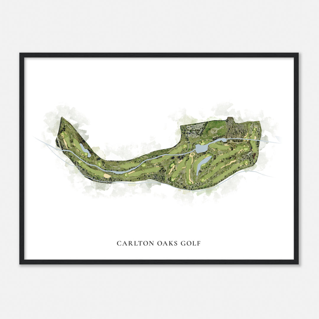 Print of Carlton Oaks Golf Classic Map