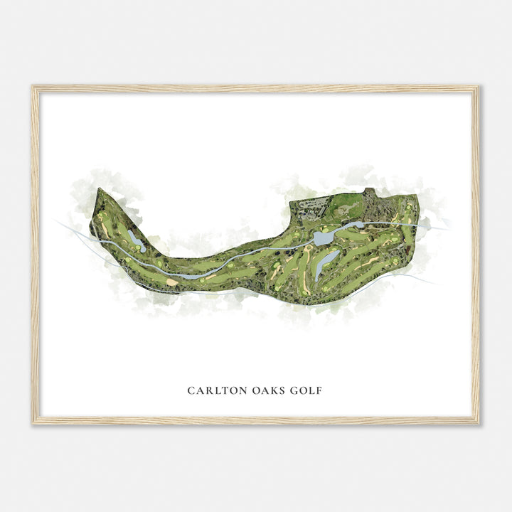 Print of Carlton Oaks Golf Classic Map