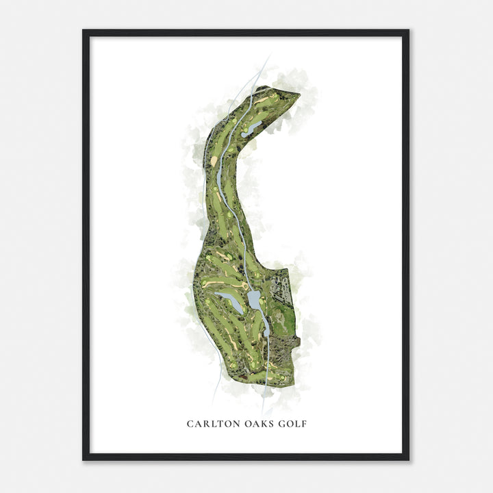 Print of Carlton Oaks Golf Classic Map