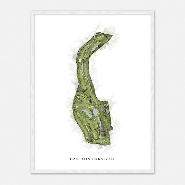 Print of Carlton Oaks Golf Classic Map