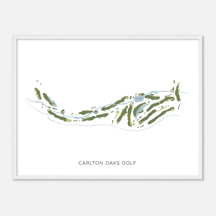 Print of Carlton Oaks Golf Modern Map