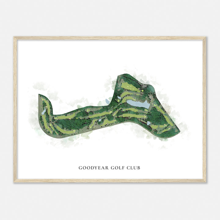 Print of Goodyear Golf Club Classic Map