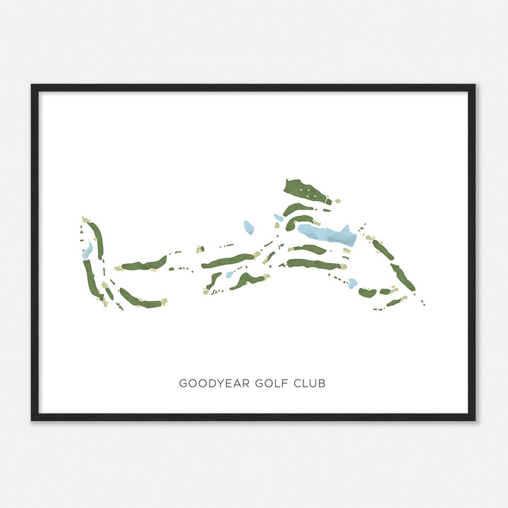 Print of Goodyear Golf Club Modern Map