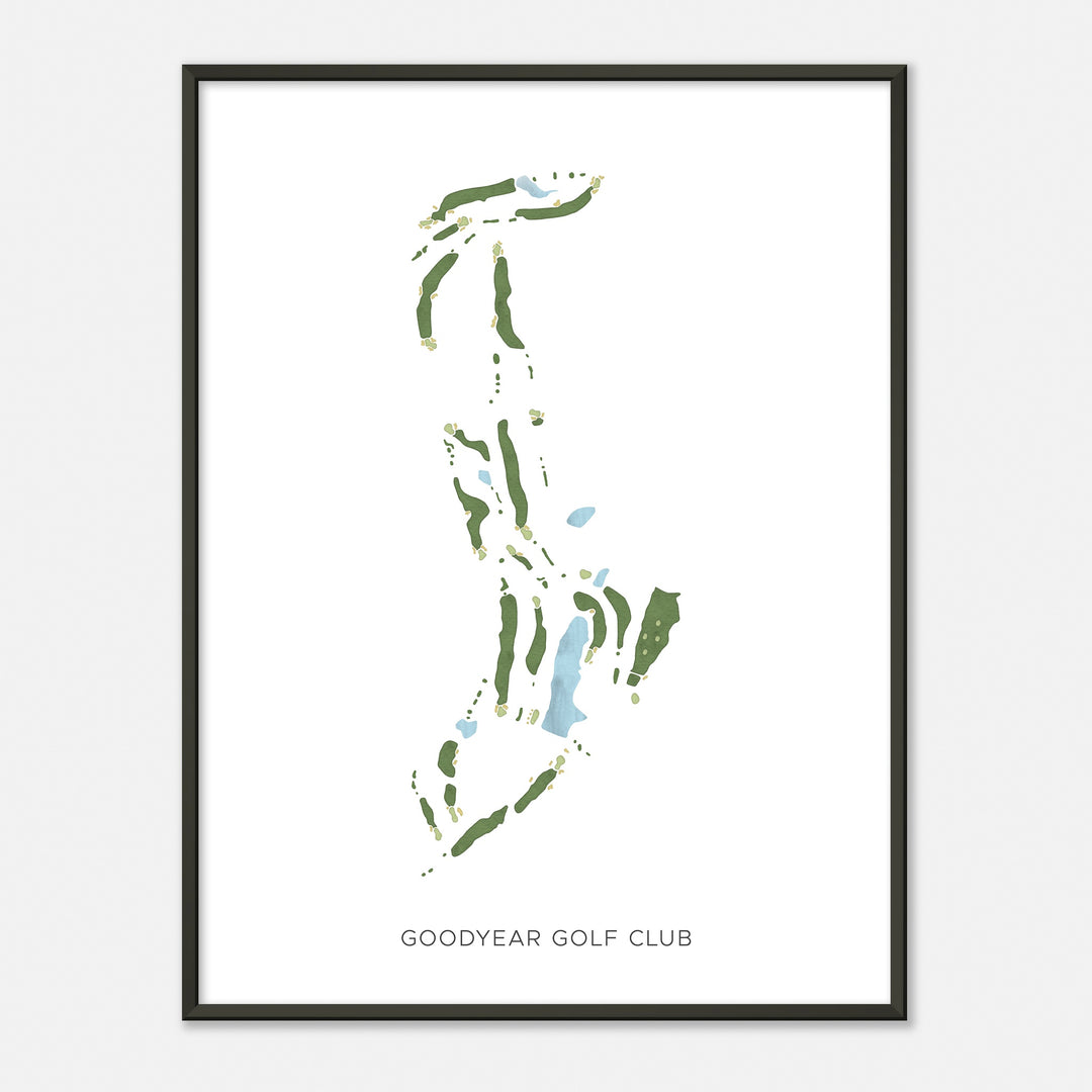 Print of Goodyear Golf Club Modern Map