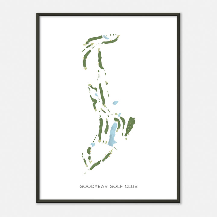 Print of Goodyear Golf Club Modern Map