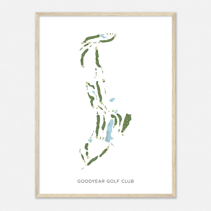 Print of Goodyear Golf Club Modern Map