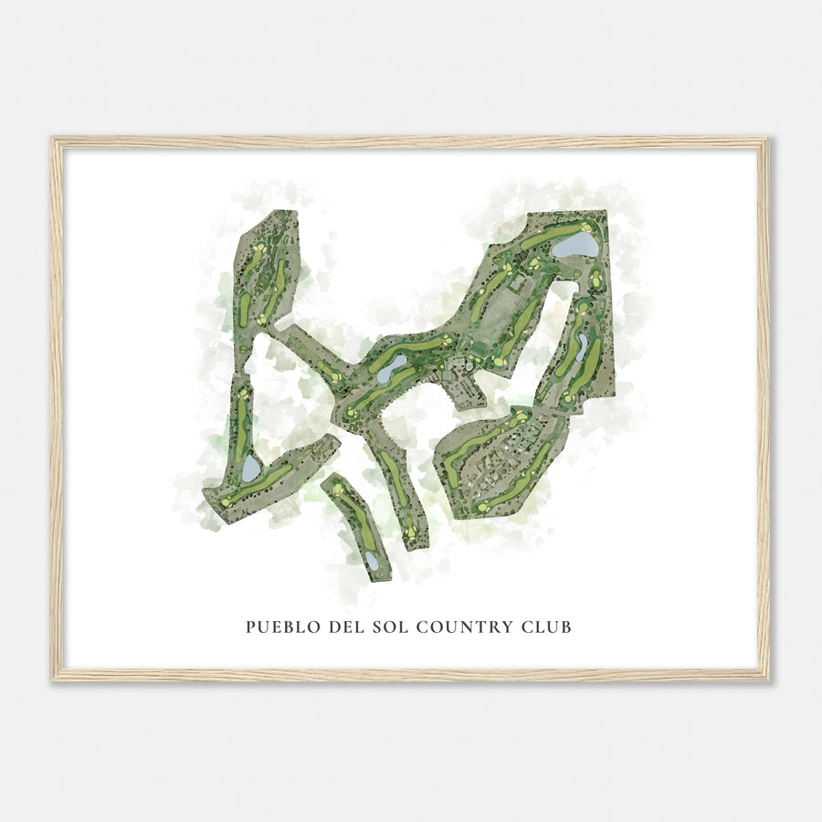 Print of Pueblo Del Sol Country Club Classic Map