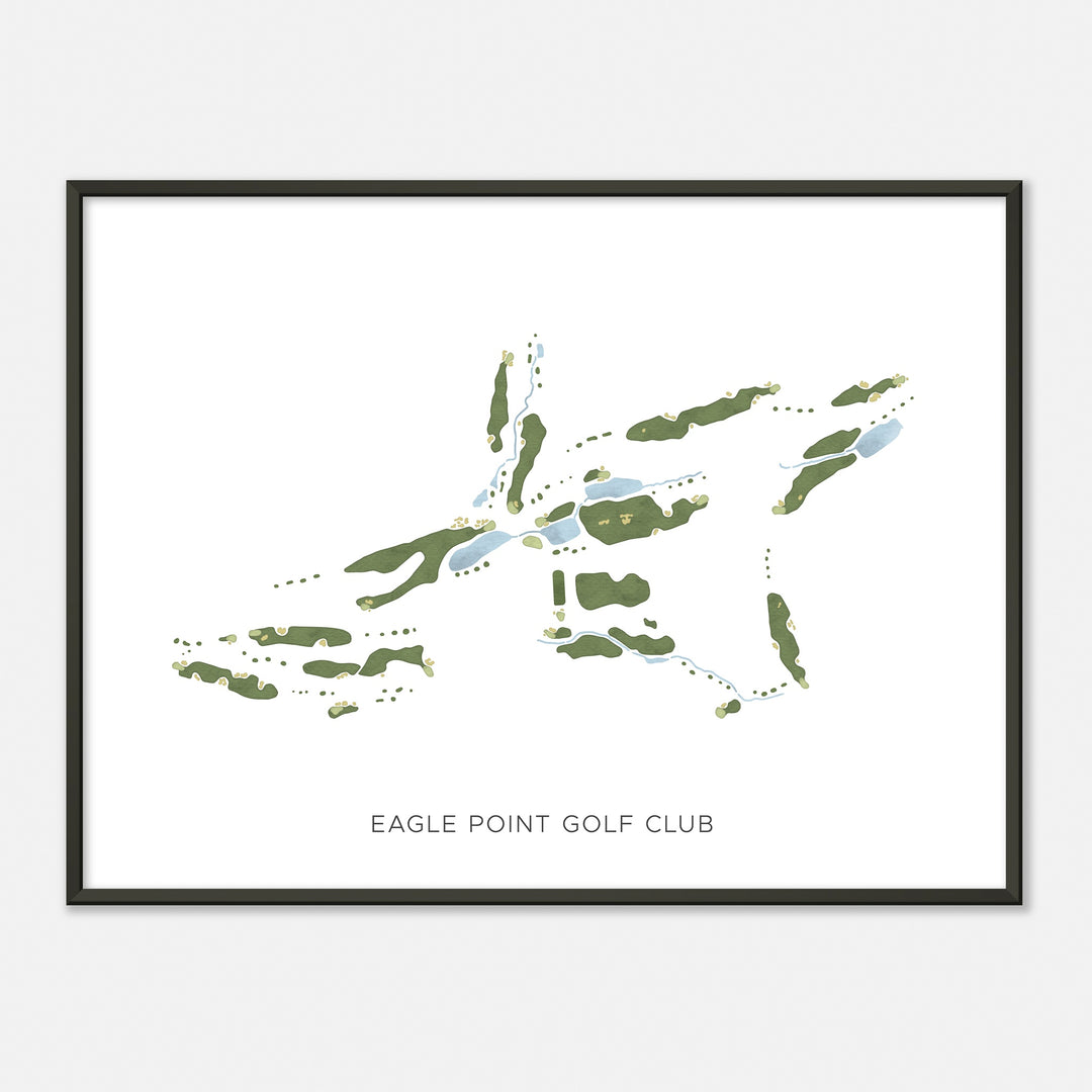 Print of Eagle Point Golf Club Modern Map