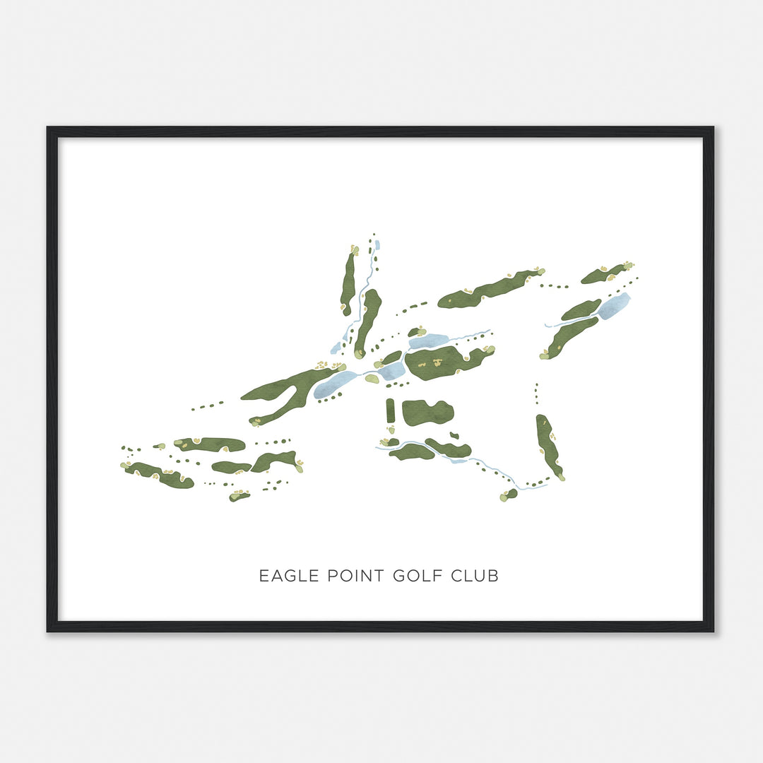 Print of Eagle Point Golf Club Modern Map
