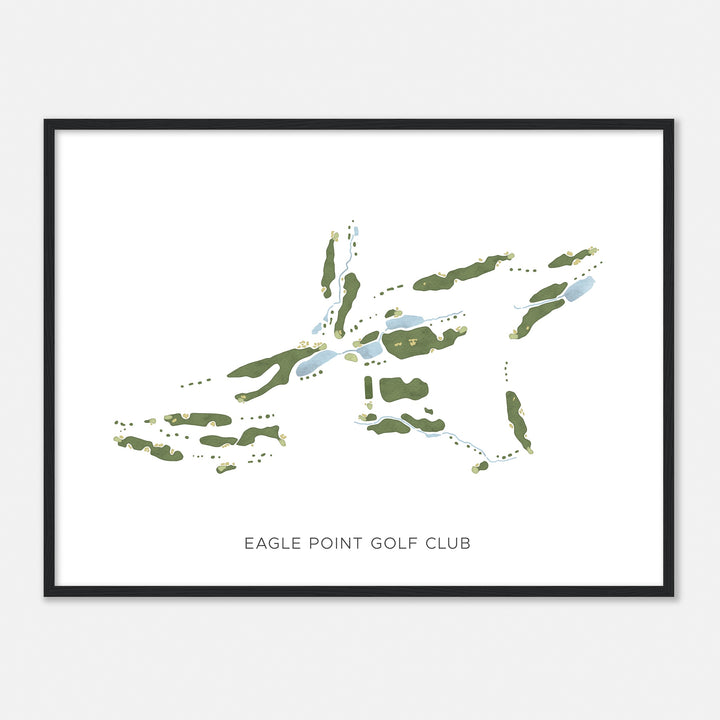 Print of Eagle Point Golf Club Modern Map