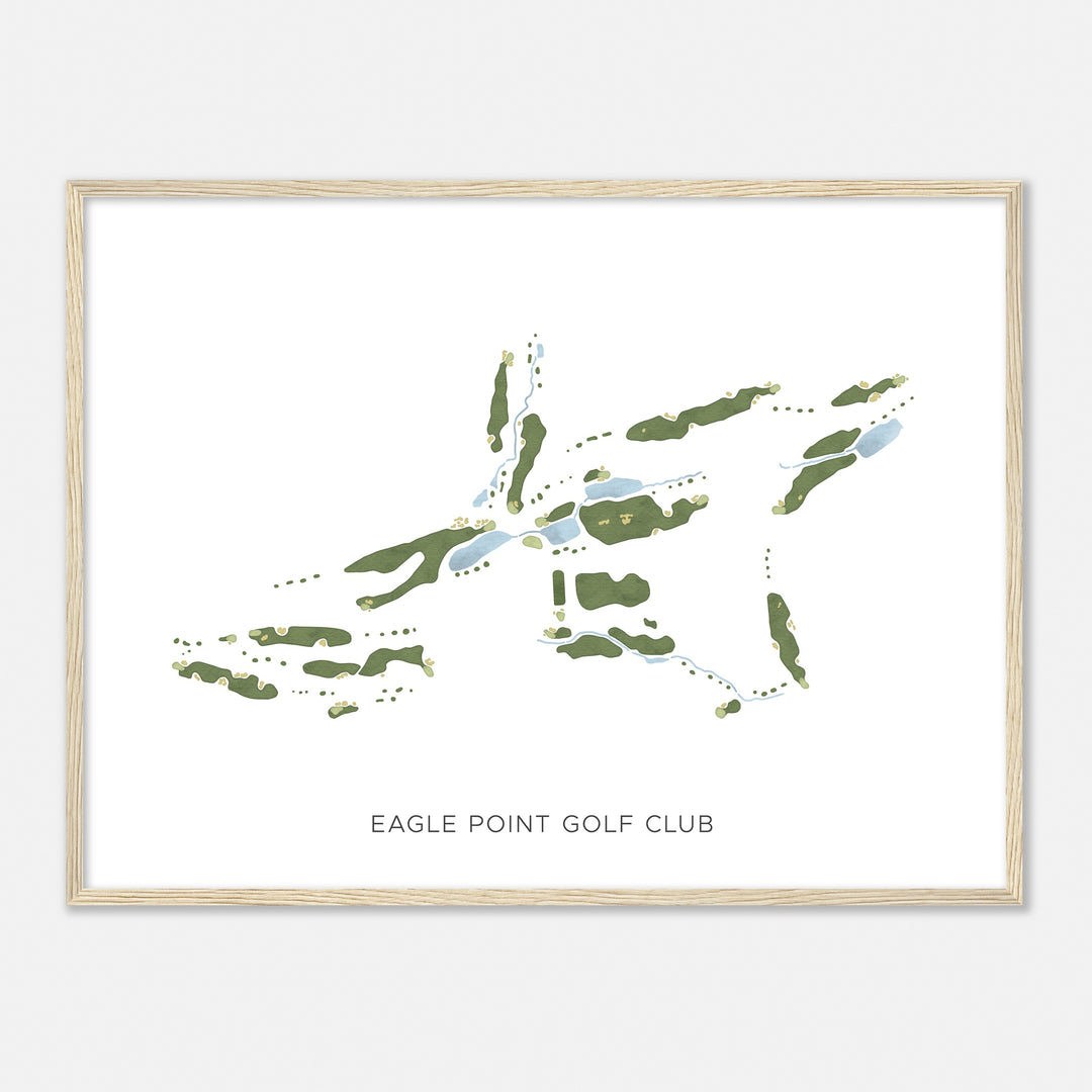 Print of Eagle Point Golf Club Modern Map