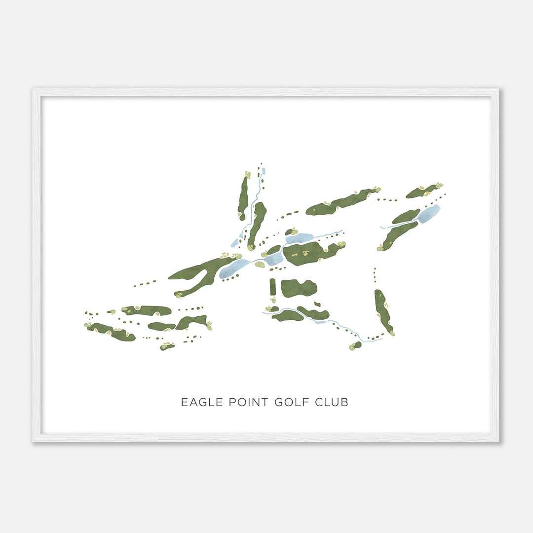 Print of Eagle Point Golf Club Modern Map