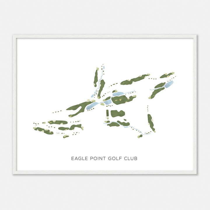 Print of Eagle Point Golf Club Modern Map
