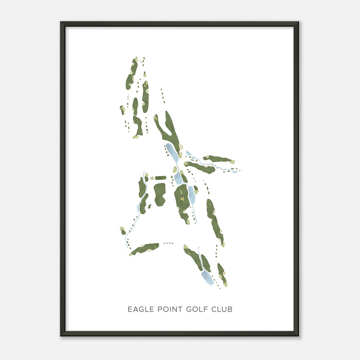 Print of Eagle Point Golf Club Modern Map