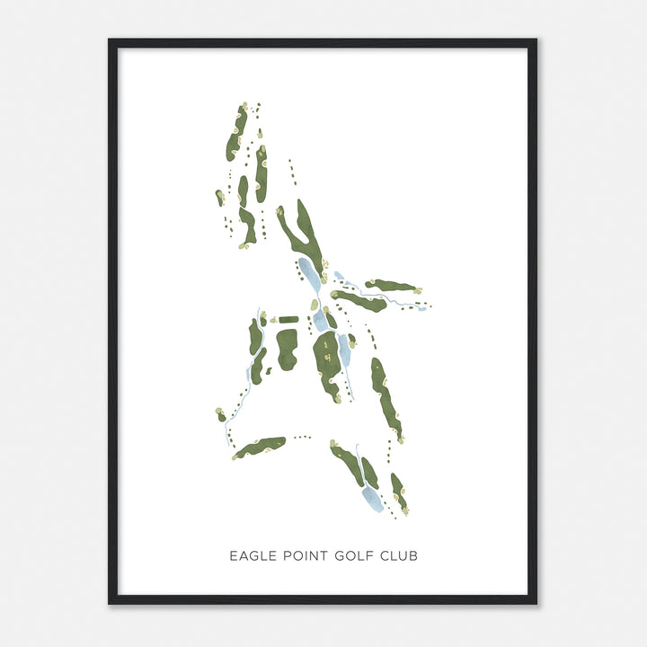 Print of Eagle Point Golf Club Modern Map