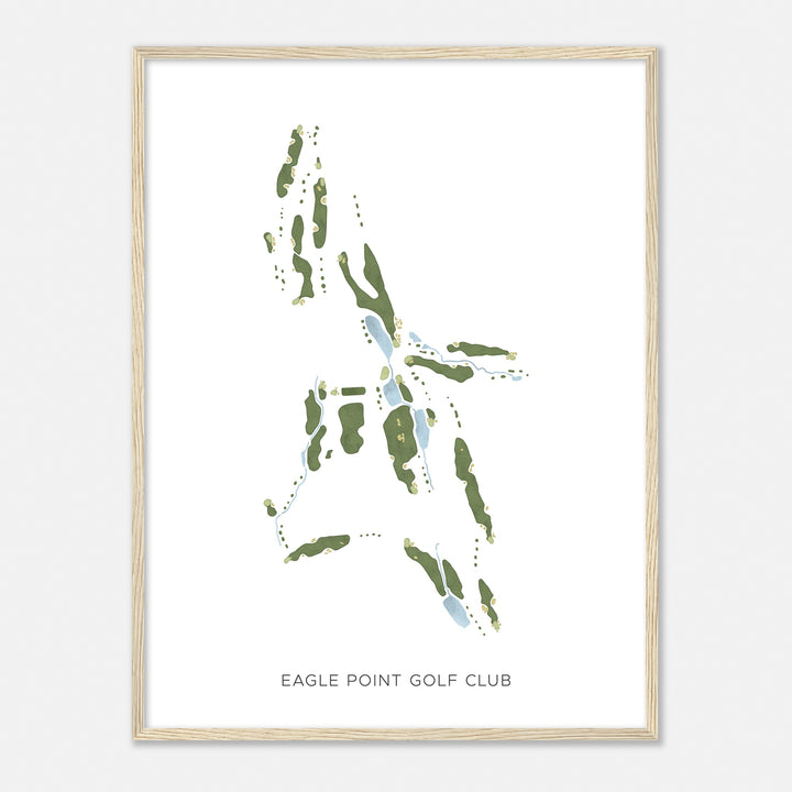 Print of Eagle Point Golf Club Modern Map
