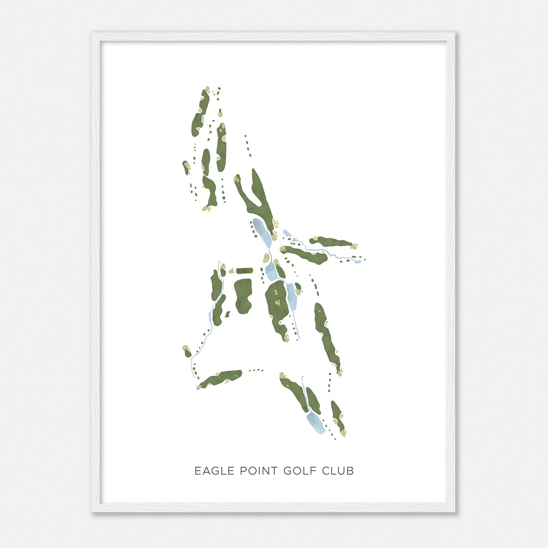 Print of Eagle Point Golf Club Modern Map