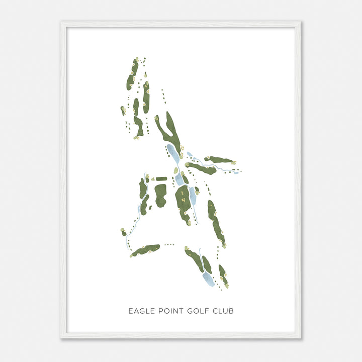 Print of Eagle Point Golf Club Modern Map