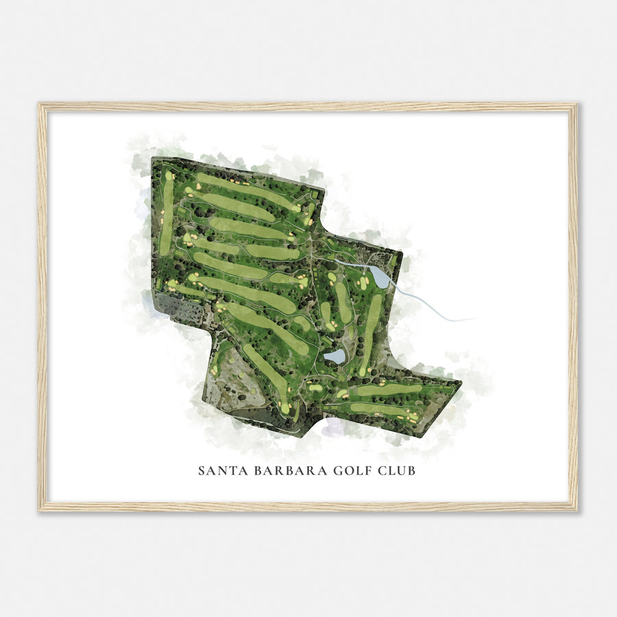 Print of Santa Barbara Golf Club Classic Map