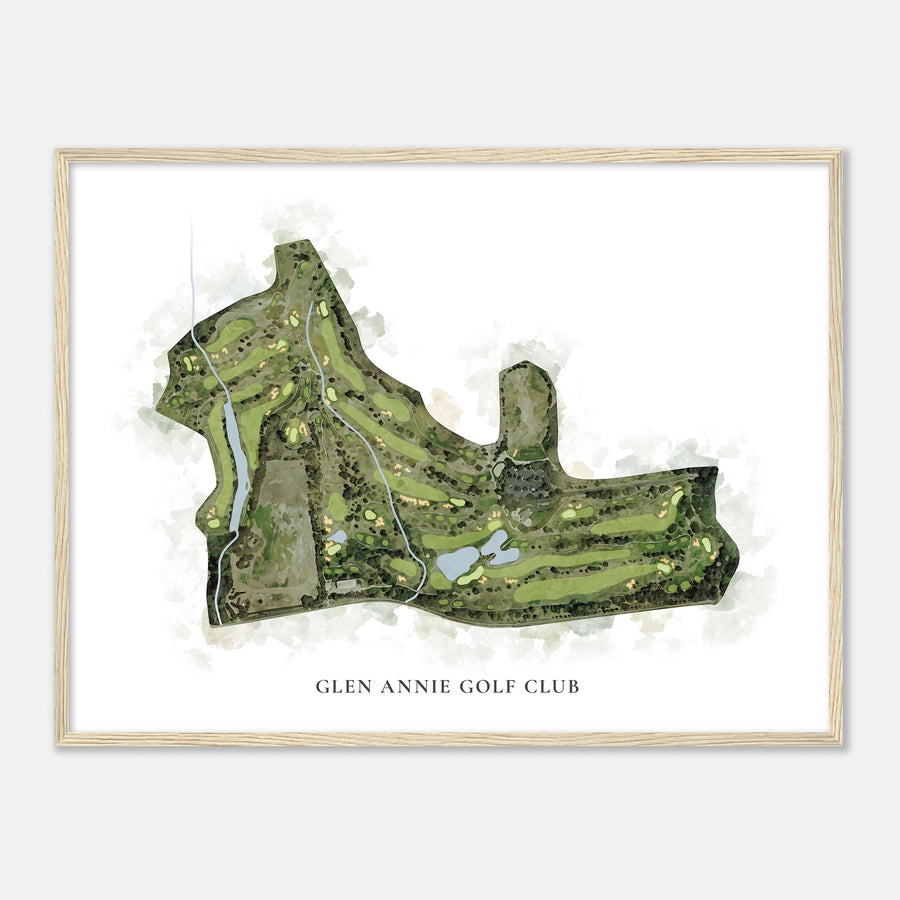 Print of Glen Annie Golf Club Classic Map