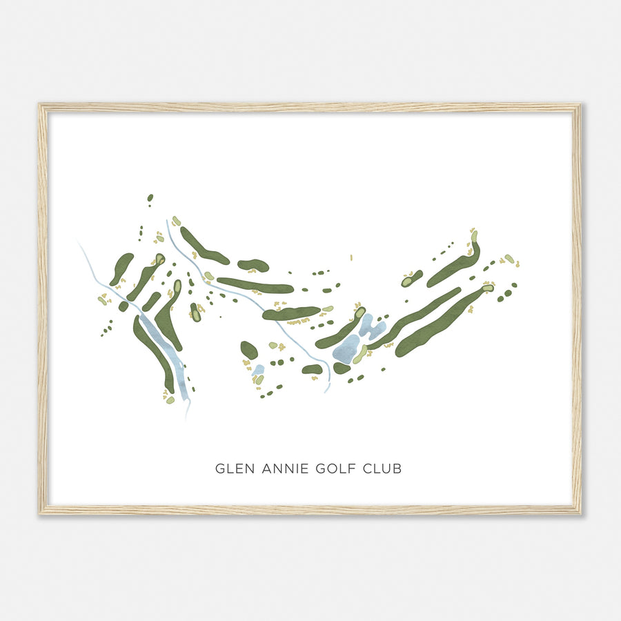 Print of Glen Annie Golf Club Modern Map