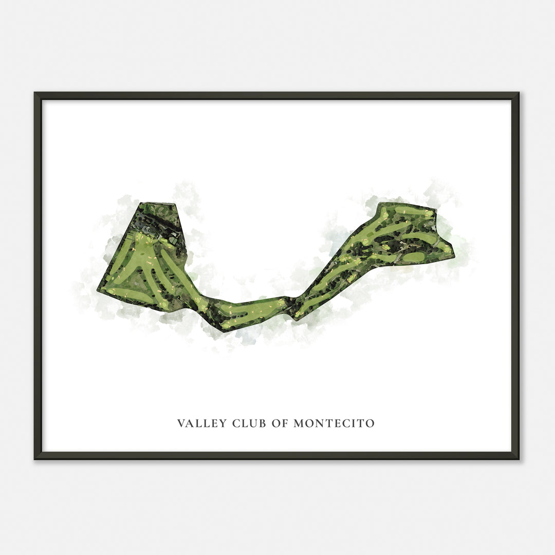 Print of Valley Club Of Montecito Classic Map