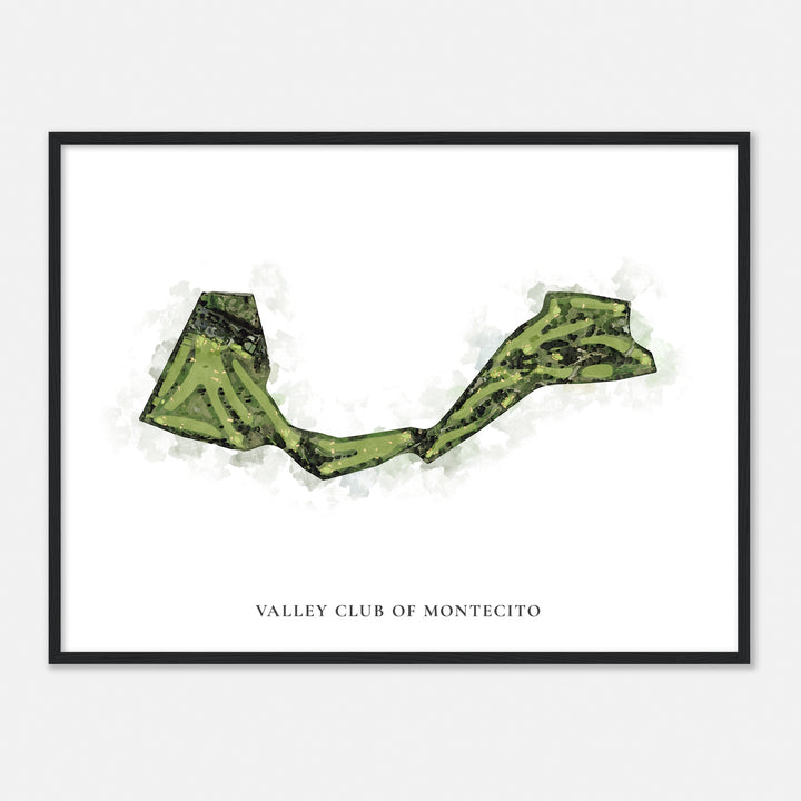 Print of Valley Club Of Montecito Classic Map