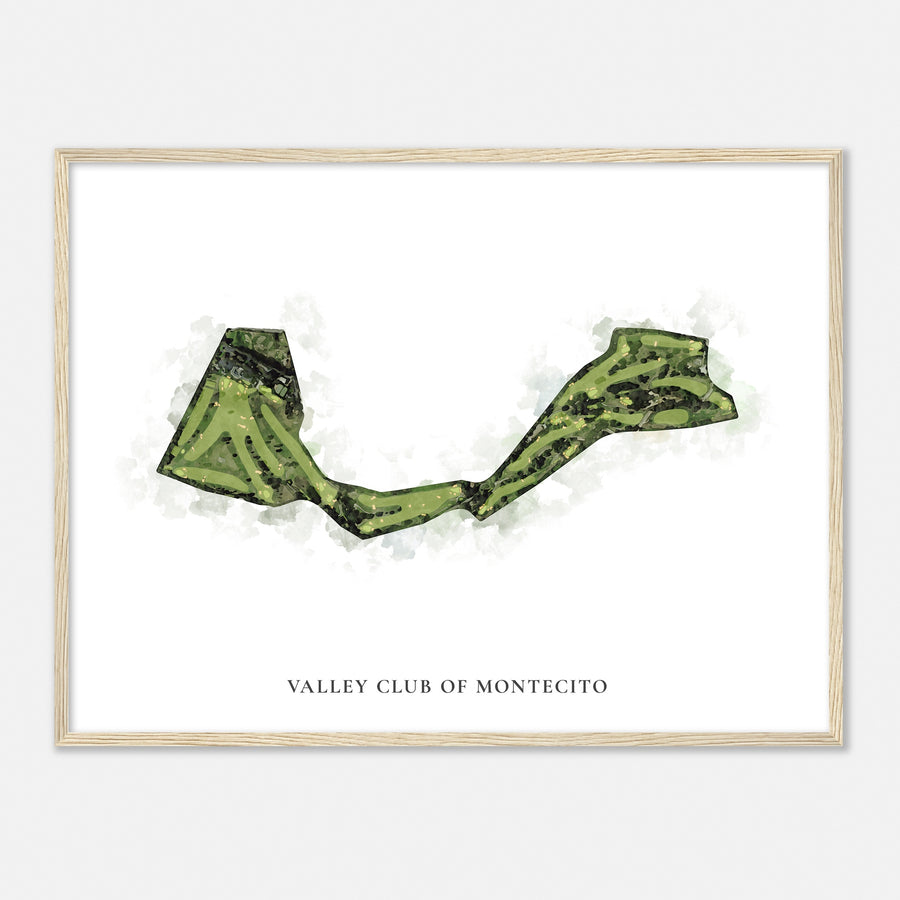 Print of Valley Club Of Montecito Classic Map