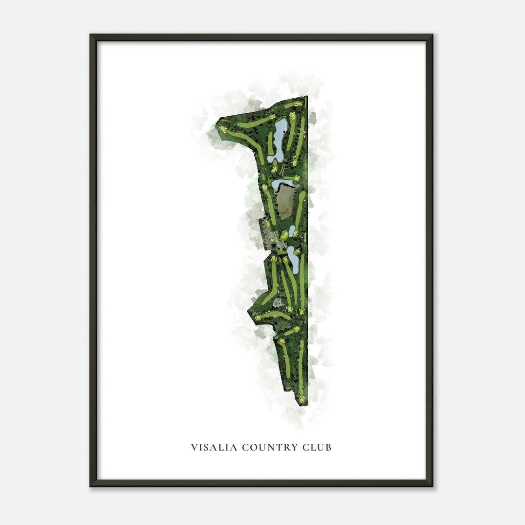 Print of Visalia Country Club Classic Map