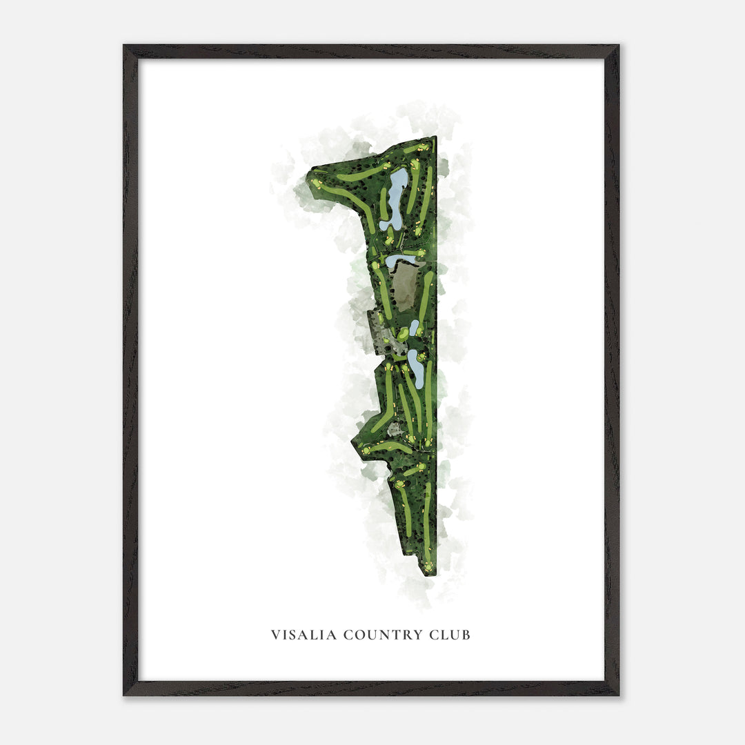 Print of Visalia Country Club Classic Map