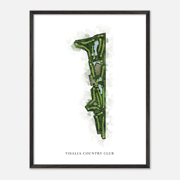 Print of Visalia Country Club Classic Map