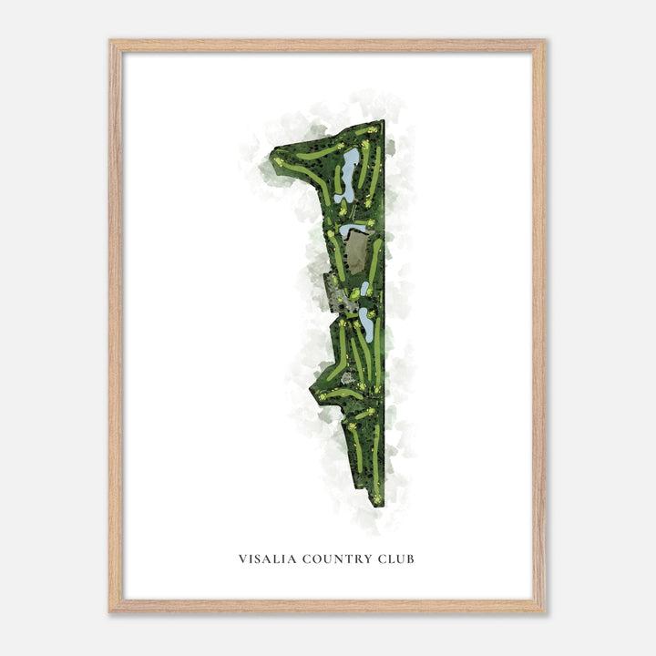 Print of Visalia Country Club Classic Map