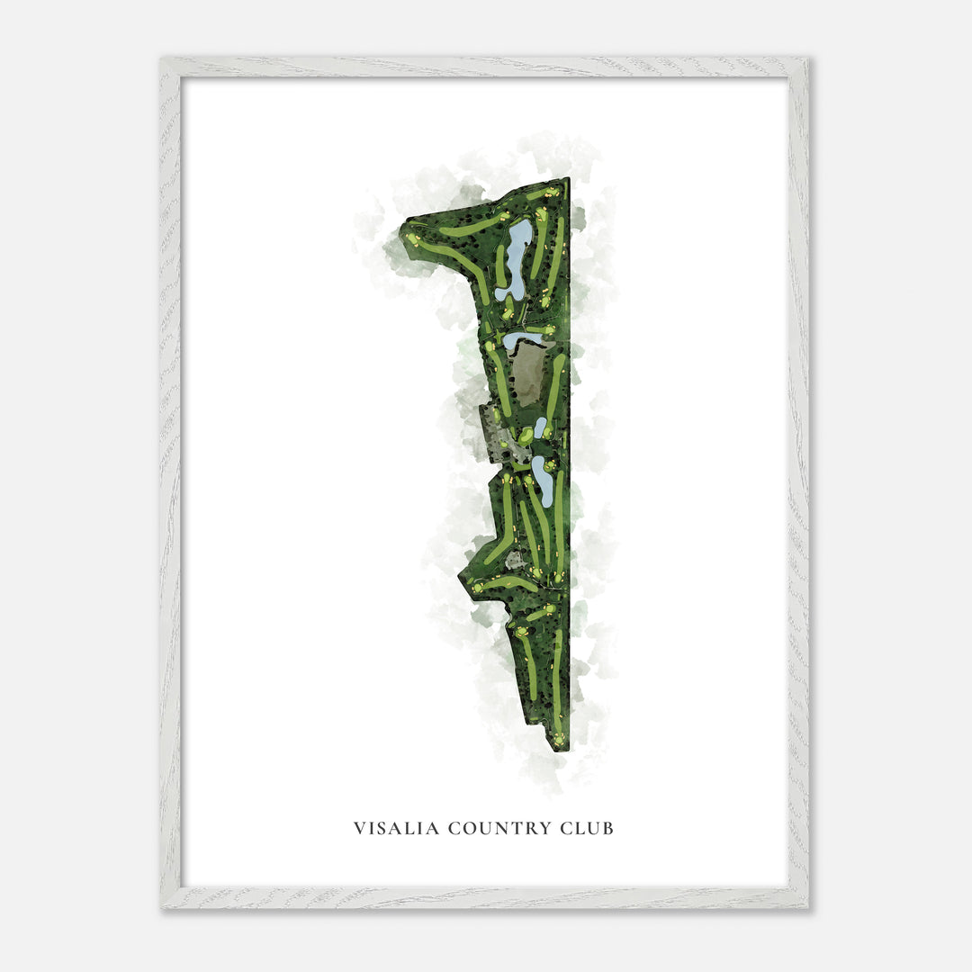 Print of Visalia Country Club Classic Map